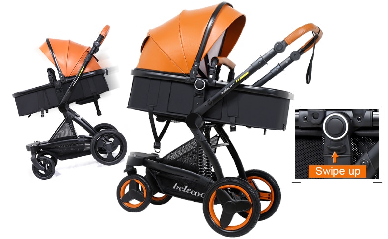 Baby's Folding Stroller with Aluminum Frame