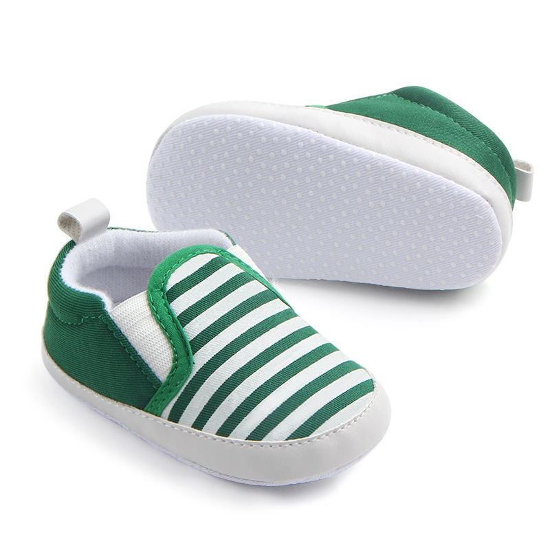 Brand New Pram Newborn Toddler Baby Girls Boys Kids Infant First Walkers Striped Classic Shoes Loafers Casual Soft Shoes DS19