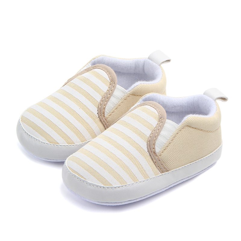 Brand New Pram Newborn Toddler Baby Girls Boys Kids Infant First Walkers Striped Classic Shoes Loafers Casual Soft Shoes DS19