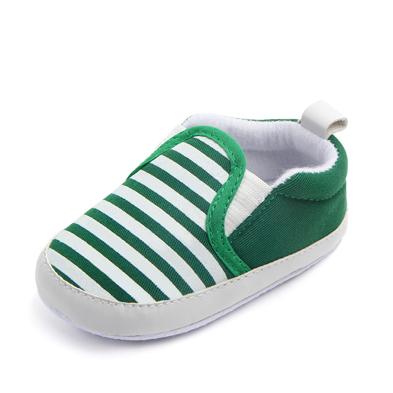 Brand New Pram Newborn Toddler Baby Girls Boys Kids Infant First Walkers Striped Classic Shoes Loafers Casual Soft Shoes DS19