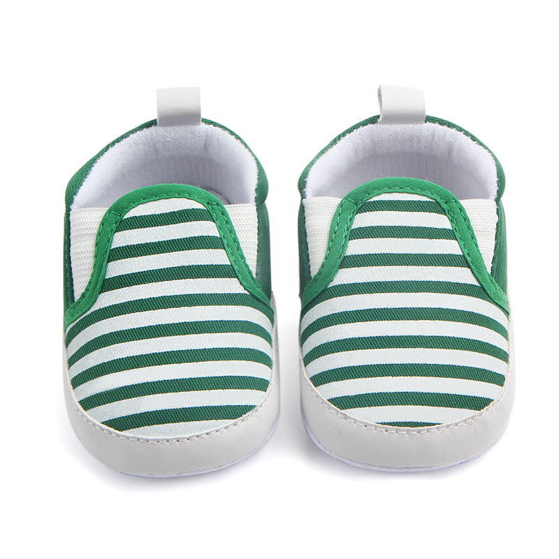 Brand New Pram Newborn Toddler Baby Girls Boys Kids Infant First Walkers Striped Classic Shoes Loafers Casual Soft Shoes DS19