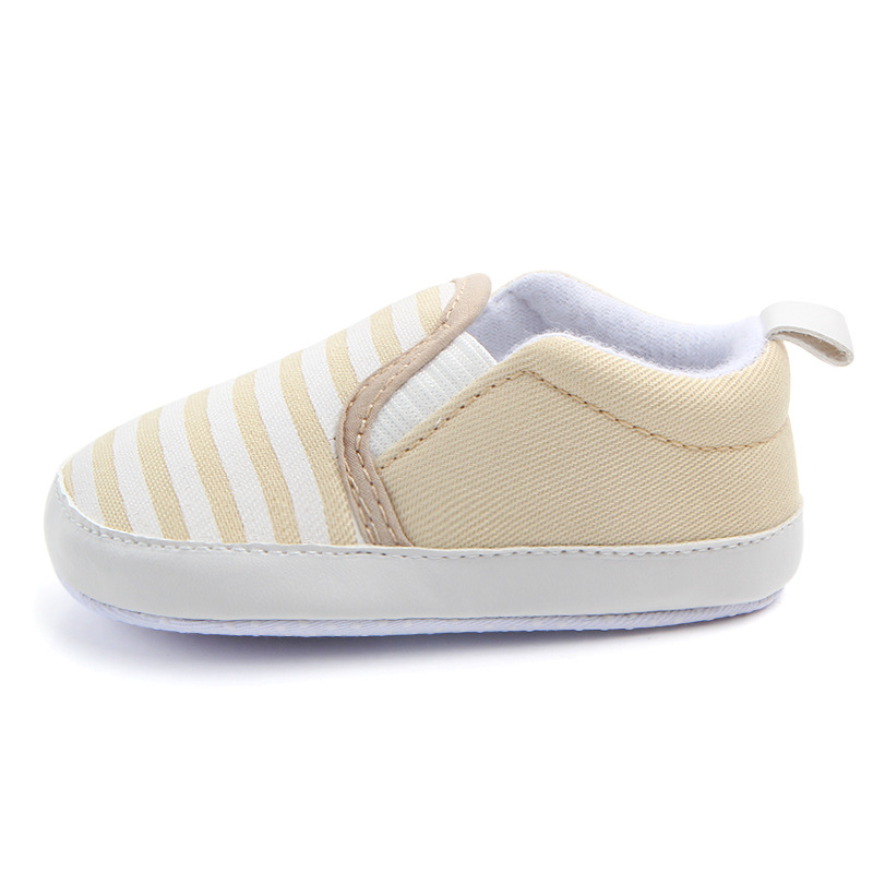 Brand New Pram Newborn Toddler Baby Girls Boys Kids Infant First Walkers Striped Classic Shoes Loafers Casual Soft Shoes DS19