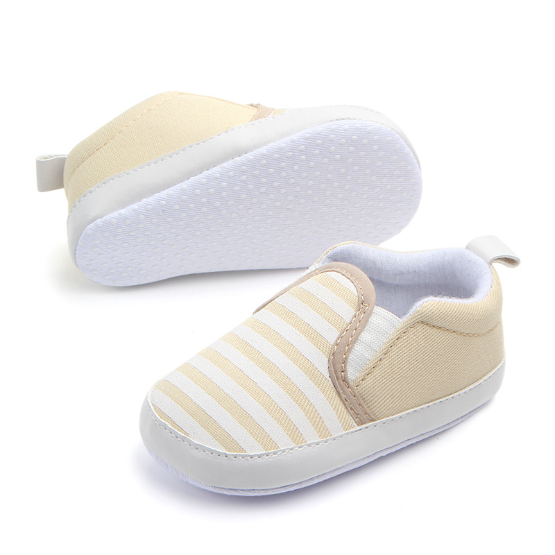 Brand New Pram Newborn Toddler Baby Girls Boys Kids Infant First Walkers Striped Classic Shoes Loafers Casual Soft Shoes DS19