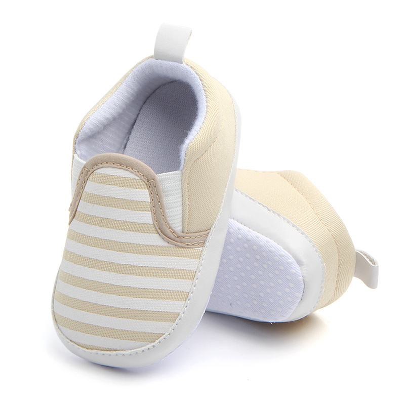 Brand New Pram Newborn Toddler Baby Girls Boys Kids Infant First Walkers Striped Classic Shoes Loafers Casual Soft Shoes DS19