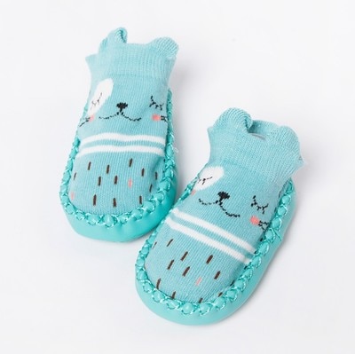 Cartoon Socks Shoes Girls Kids Baby Skin Sole Socks Infant Toddler Shoes Fur Non-slip Soft Bottom Floor Socks Crib Shoes Unisex