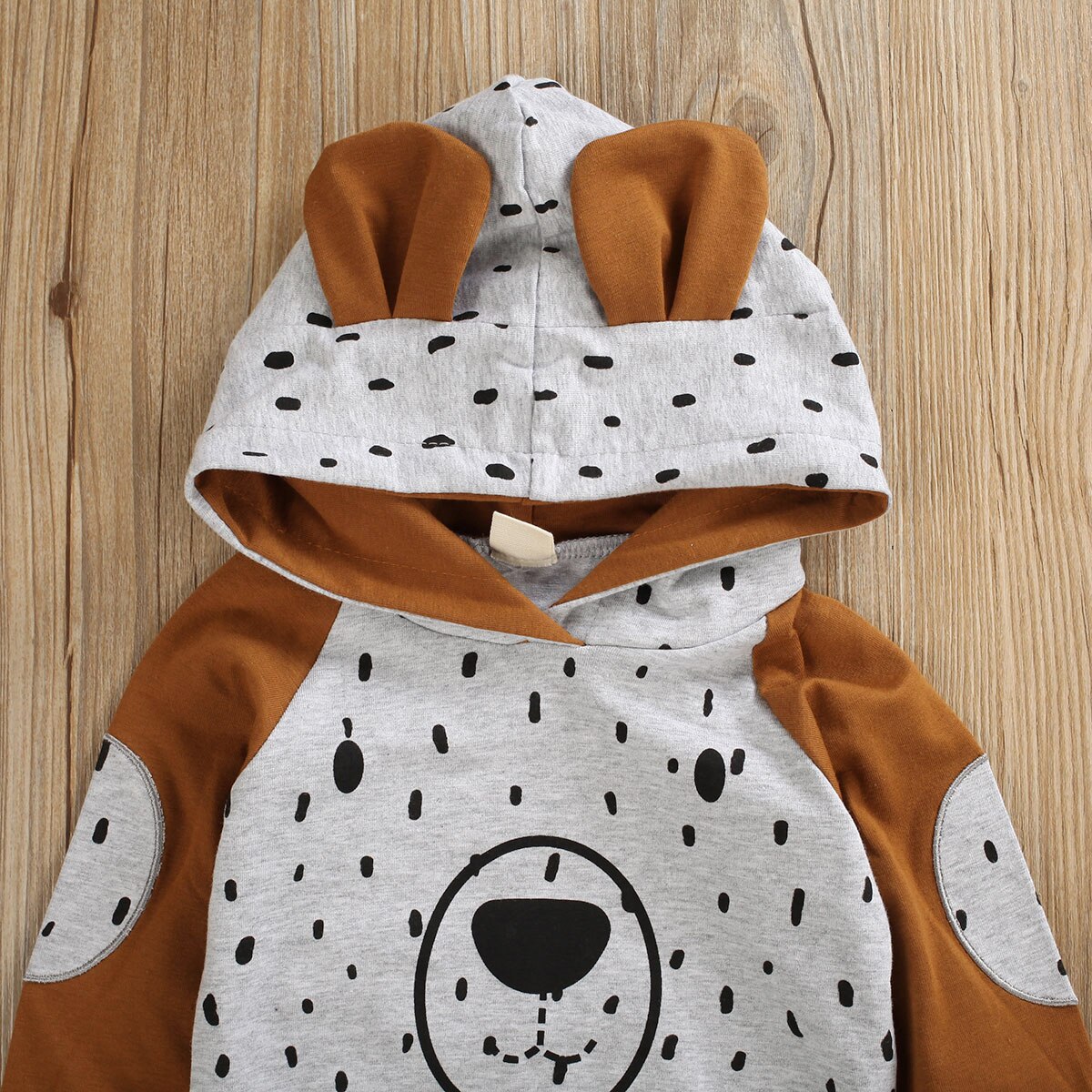 kids newborn boy two pieces sets long sleeve bear infant hoodie pant tracksuit set baby boy clothes