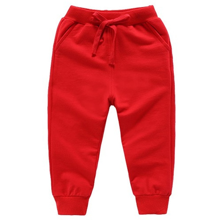 New Retail Sale Cotton Pants For 2-10 Years Old Solid Boys Girls Casual Sport Pants Jogging Enfant Garcon Kids Children Trousers