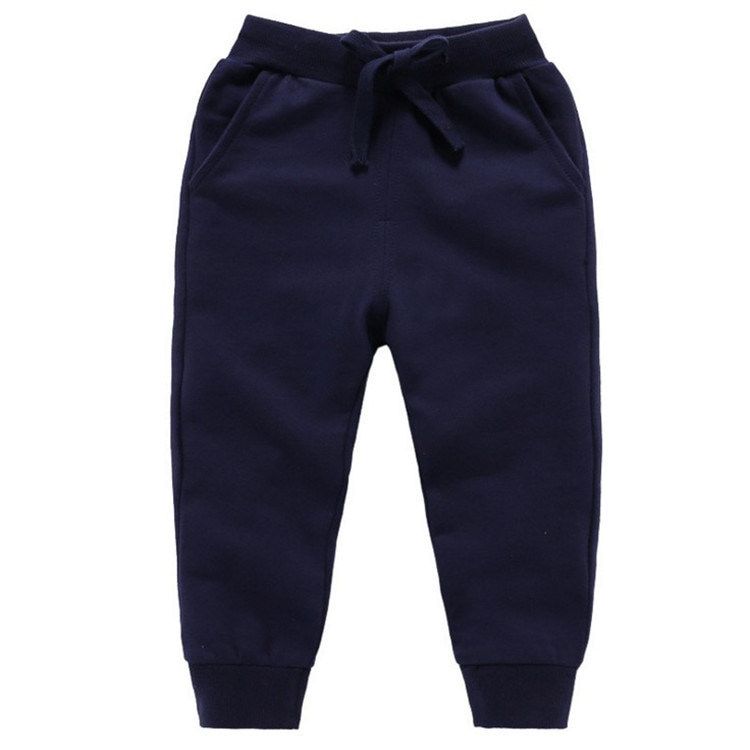 New Retail Sale Cotton Pants For 2-10 Years Old Solid Boys Girls Casual Sport Pants Jogging Enfant Garcon Kids Children Trousers