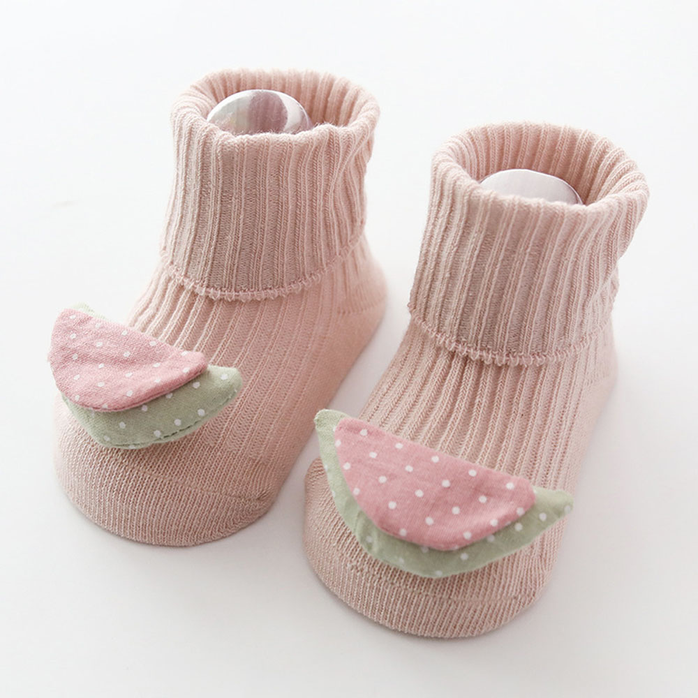Babies Cartoon Socks with Rubber Flat