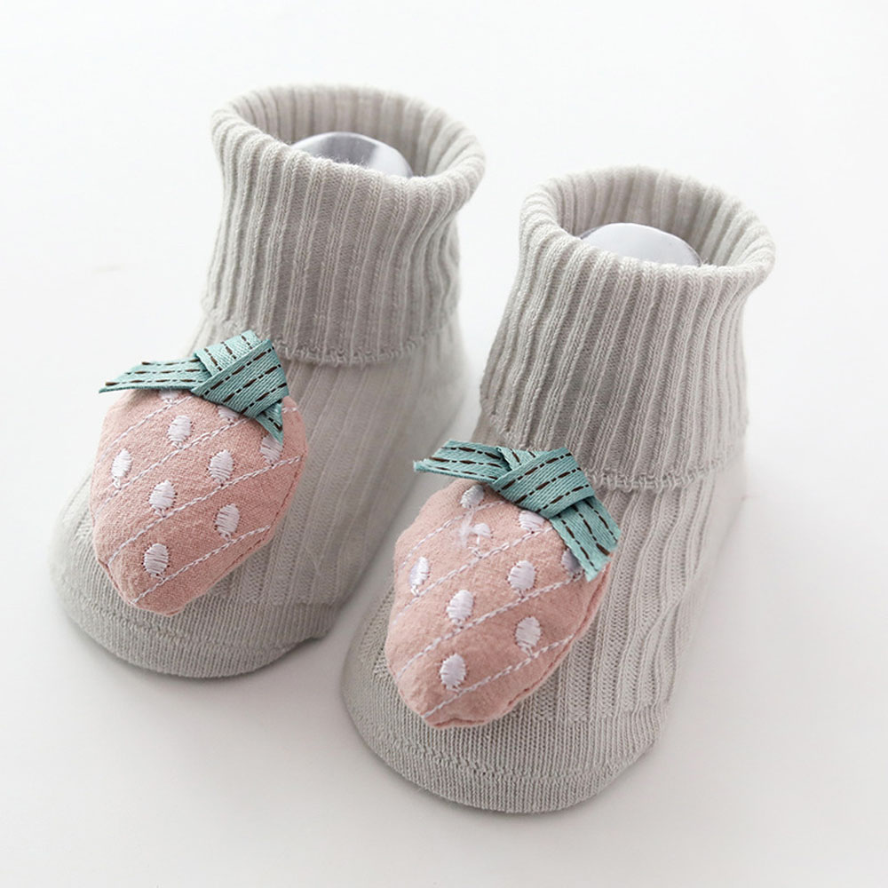 Babies Cartoon Socks with Rubber Flat