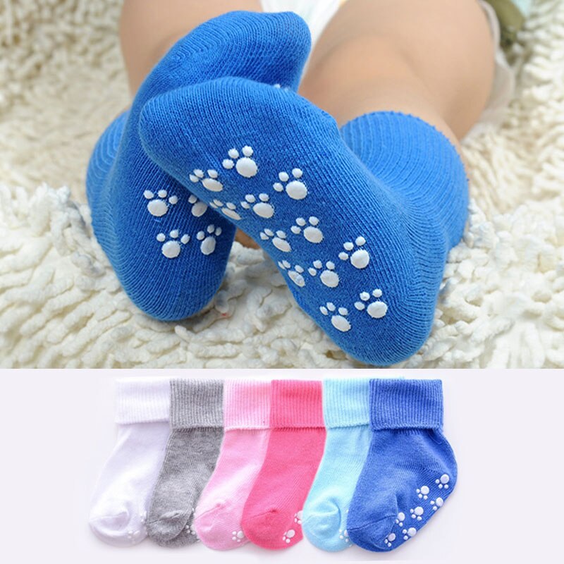 Candy Color Anti Slip Baby Socks