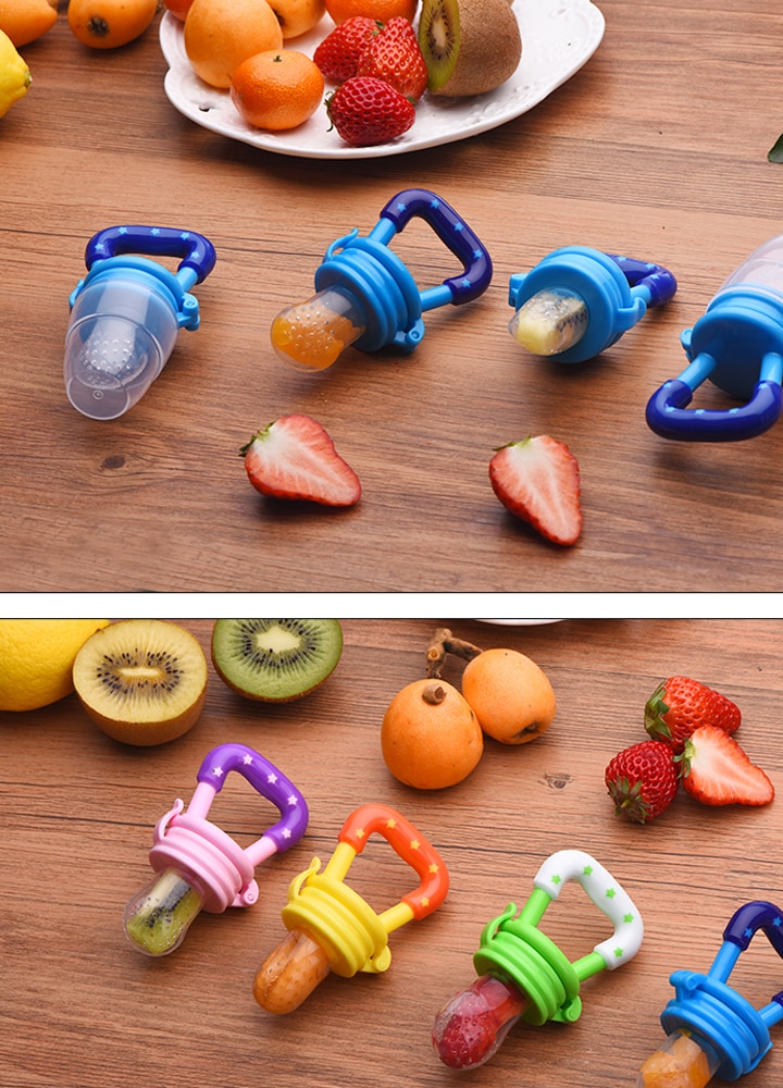 3 In 1 Baby Nipple Fresh Food Fruit Milk Feeding Bottles Nibbler Learn Feeding Drinking Water Straw Handle Teething Pacifier
