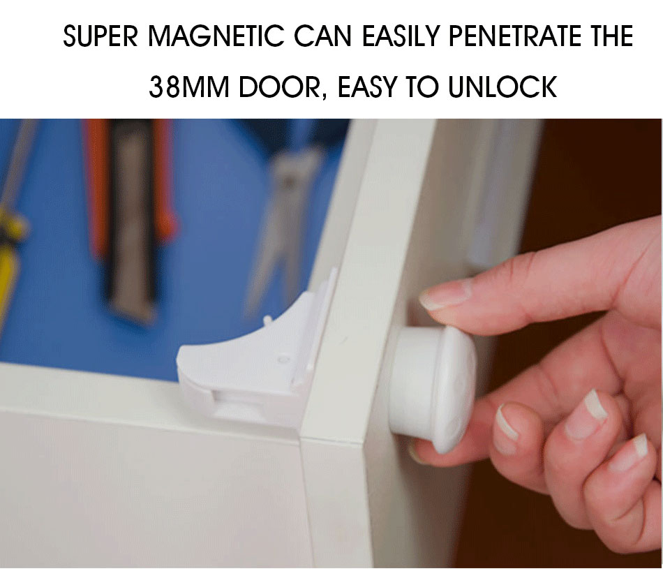 Magnetic Child Lock Children Protection Baby Safety Lock Drawer Latch Cabinet Door Lock Limiter Children Security Locks