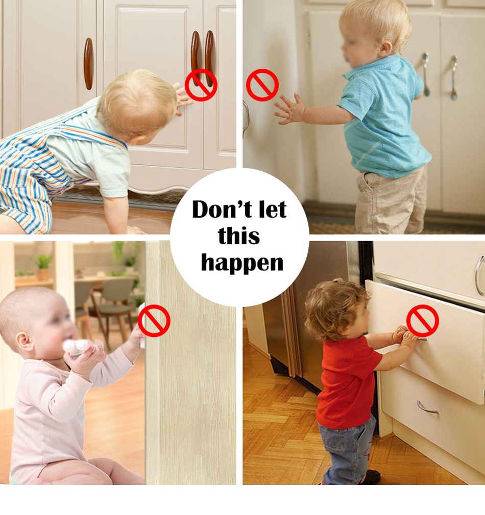 Magnetic Child Lock Children Protection Baby Safety Lock Drawer Latch Cabinet Door Lock Limiter Children Security Locks