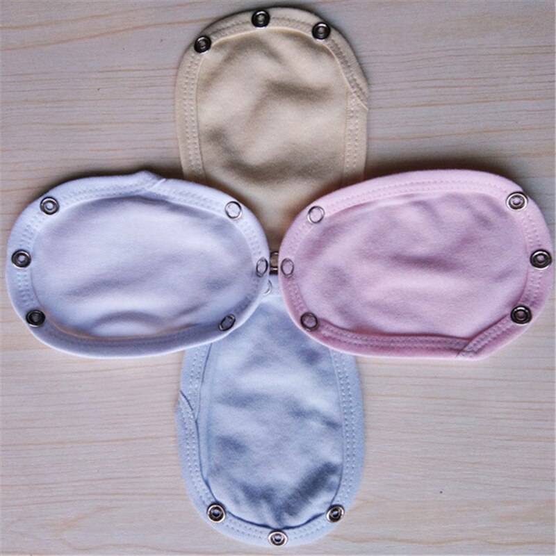 4Pcs/Set Lovely Baby Boys Girls Kids Jumpsuit Diaper Lengthen Extender Extension Solid Soft Jumpsuit Bodysuit Extender